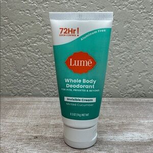 $4 🌙 Lume Unscented Whole Body Deodarant Invisible Cream